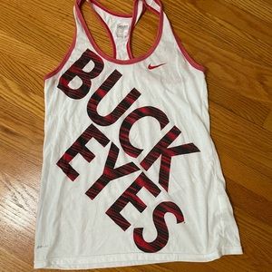 Nike womens medium the Ohio state Buckeye racerback tank top